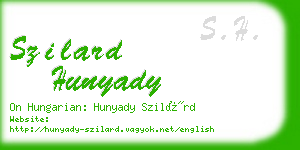 szilard hunyady business card